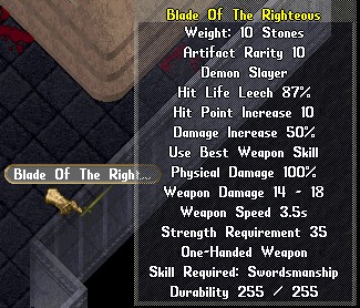 Blade of the Righteous